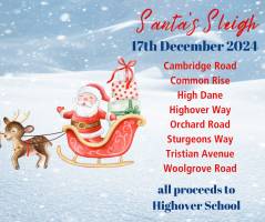 Santa's Sleigh - collecting for Highover School