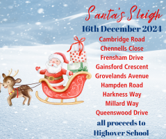 Santa's Sleigh - collecting for Highover School