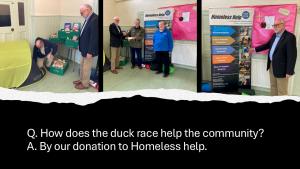 Money from the duck race is helping our local community