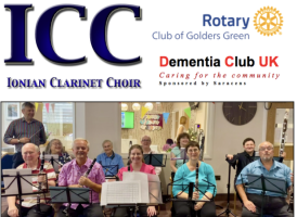 11 April 2026 from 7PM - Ionian Clarinet Choir Concert in aid of Dementia Club UK