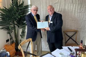Keith Griffin & 50 years service to Rotary