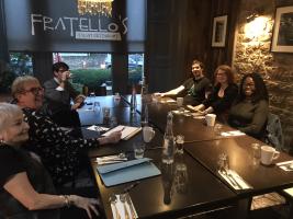 Planning meeting at the Holiday Inn.