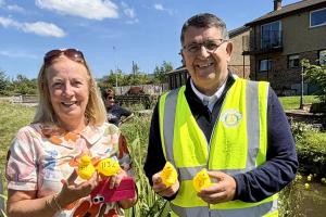 The Lyne Burn Duck Race