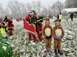 Photo from last year's Santa Fun Run & Walk