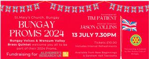 Bungay Proms Concert 2024 Saturday 13th July 7.30pm St Marys Church