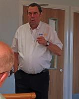 Phil explaining the conections.