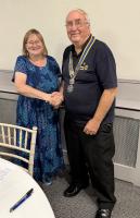 Bob Gleave taking over the Presidency from Rachel Waterson