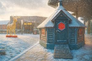 Santas Grotto at Barons Quay Northwich. 