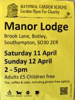 OPEN GARDEN in Botley 11th & 12th April 2026