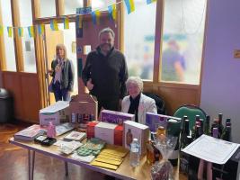 Our member Joyce Emmens raffle supremo