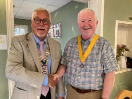 Pres Nominee Gareth Whitcombe with Pre Gareth Evans 