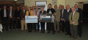 In March 2019 presentation in aid of Prostate cancer 