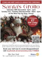 Santa's grotto poster