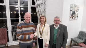 Secretary Gareth, President Nancy, Treasurer Phil