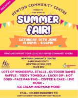 SUPPORTING THE SUMMER FAIR AT NEWTON COMMUNITY CENTRE