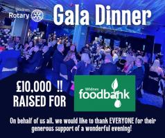 Our Gala Dinner Fundraiser Raised £10,000 for Widnes Foodbank !!