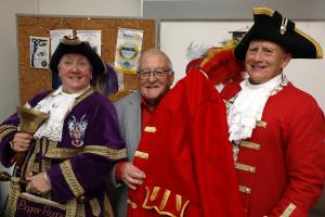 Not ONE but TWO Town Criers join club meeting