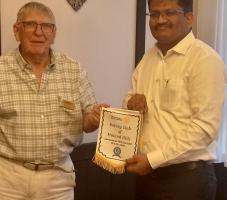 Rotarian Namdev Ravkale Visits Our Club