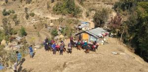 Village Briefing, Water & Sanitation Project in Nepal.  Sponsored by Rotary Clubs of Garstang & Over Wyre and Gorkha, Nepal