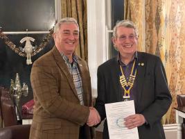New Member for Watton Rotary Club