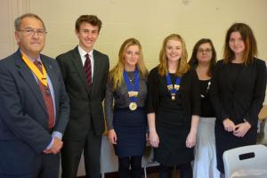 David with the Oswestry School Interact Committee 2016
