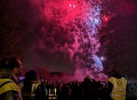 Marshalling at Pangbourne School Fireworks display