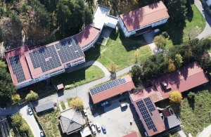 The newly installed panels at Peja Hospital