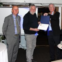 Phil Nash receives a Paul Harris award180226