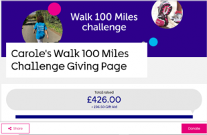 Walk 100 miles challenge