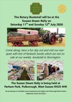 Rotary Bookstall at the Sussex Steam Rally in Parham Park