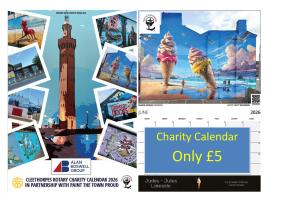 Charity Calendars 2026 is £5 each and available from