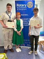 Rotary Club of Burntisland & Kinghorn's 2025 Young Citizen of the year
