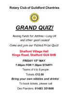 CHANTRIES' FAMOUS QUIZ!