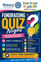 Quiz Night Friday 9th October 2026