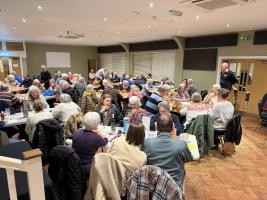 Quizmaster Paul surveys the room