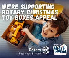 Rotary Christmas Toy Boxes 2025