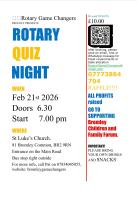 Quiz Night Fundraiser for BROMLEY CHILDREN & FAMILY FORUM SAVE THE DATE FEB 21ST 2026