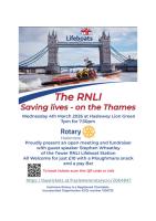  The RNLI Saving Lives- on the Thames