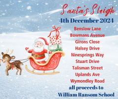 Santa's Sleigh - collecting for William Ransom School