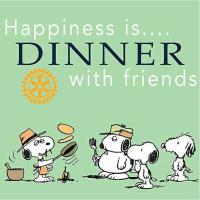 Meal in the Crown with partners and guests