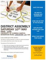 Rotary in Cumbria & Lancashire Assembly details 2025