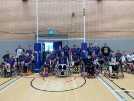 Watton Rotary support wheelchair chair rugby team