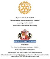 An Evening with Rob Mason