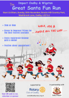 Santa Fun Run poster