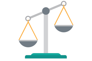 (Venue TBA.) A pair of scales out of balance.