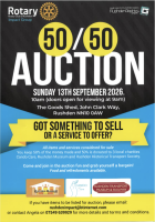 50/50 Auction Flyer