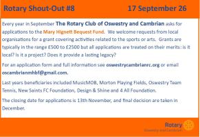 Rotary Shout-out#8