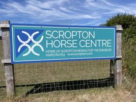 Supporting Scropton Riding Centre by painting fences