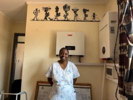 Matron Priscilla delighted with the new Inverter and Lithium Solar Batteries!!