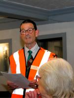 Rotarian Pat Beale presented